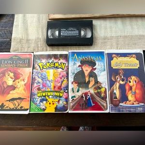 5 Disney VHS Movies